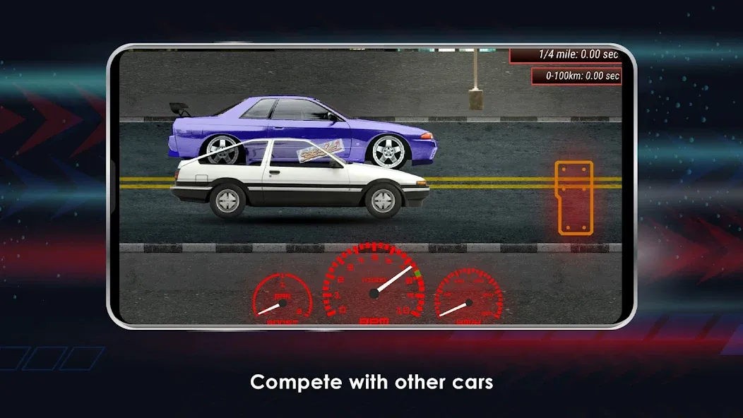 Japan Drag Racing (Драгрейсинг в Японии) [МОД Unlocked] APK Android Screenshot 3