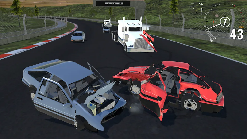Destructive Car Race Generator (Деструктивный Генератор Гоночных Автомобилей) [МОД Unlocked] APK Android Screenshot 1