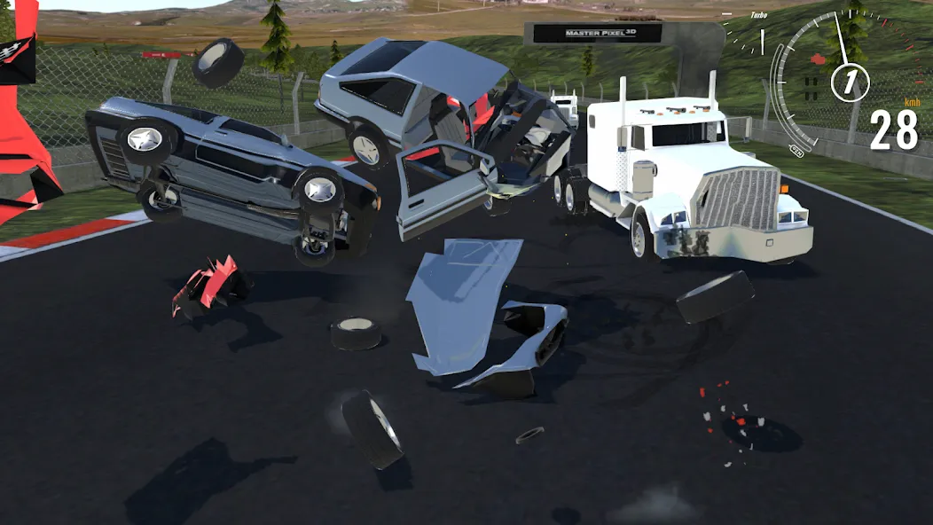 Destructive Car Race Generator (Деструктивный Генератор Гоночных Автомобилей) [МОД Unlocked] APK Android Screenshot 2