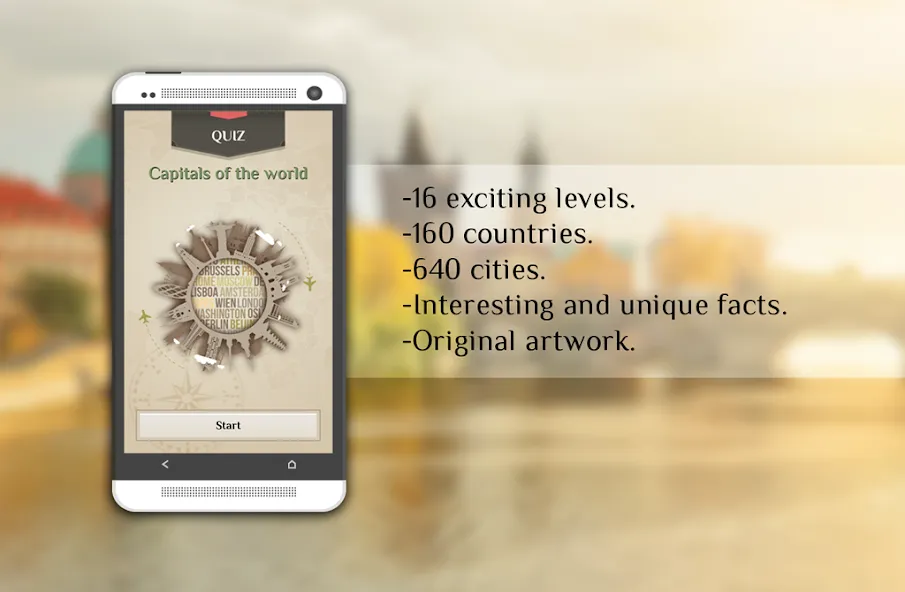 Quiz-Capitals of the world [МОД Mega Pack] APK Android Screenshot 1