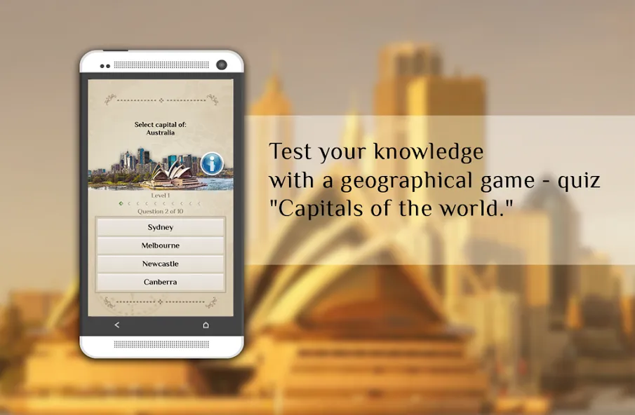 Quiz-Capitals of the world [МОД Mega Pack] APK Android Screenshot 2