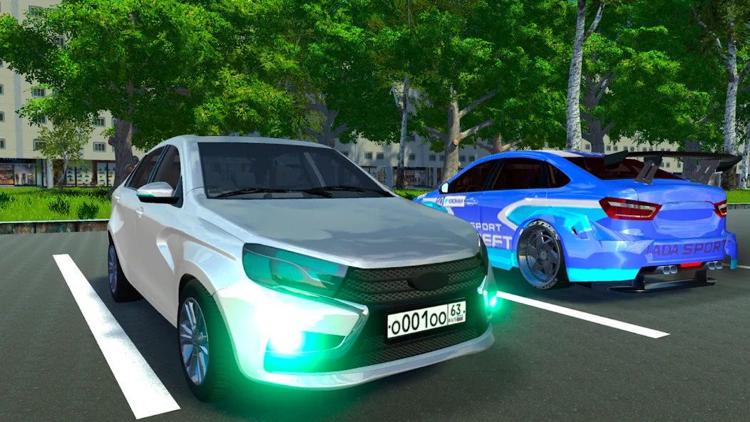 Lada - Russian Car Driving [МОД Mega Pack] APK Android Screenshot 1