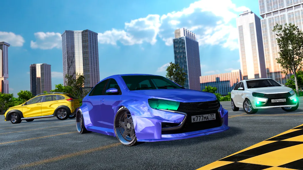 Lada - Russian Car Driving [МОД Mega Pack] APK Android Screenshot 2