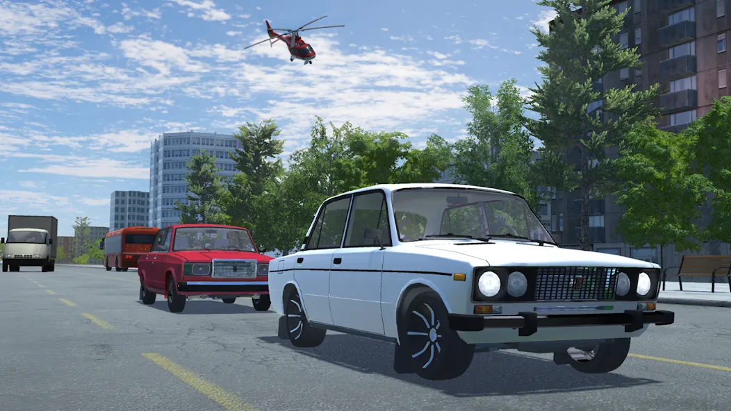 Russian Car Lada 3D [МОД Все открыто] APK Android Screenshot 3
