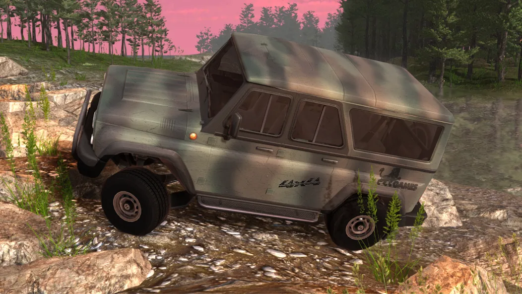 Offroad 4x4 Russian: Uaz Niva (Оффроуд 4х4 Русский) [МОД Много денег] APK Android Screenshot 2