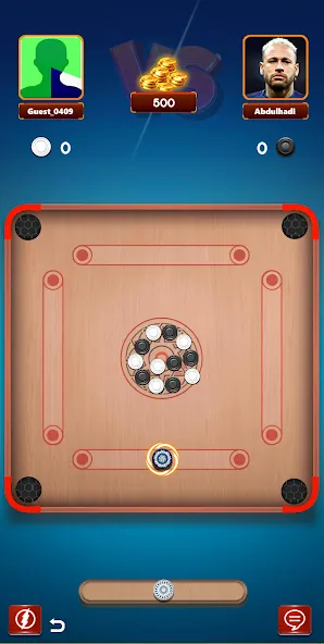 Carrom Board Clash : Pool game (Карром борд пул игра) [МОД Бесконечные монеты] APK Android Screenshot 1