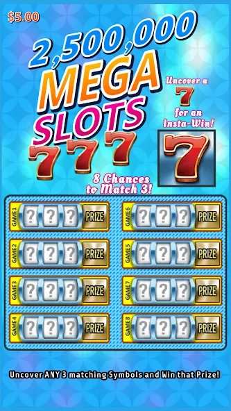 Scratch Off Lottery Casino (Скретч Офф Лотерейное Казино) [МОД Mega Pack] APK Android Screenshot 2