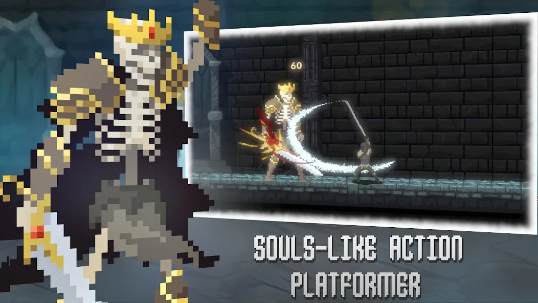 Deathblaze Action Platformer (Смертельное пламя Экшен Платформер) [МОД Бесконечные монеты] APK Android Screenshot 1
