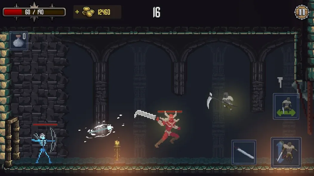 Deathblaze Action Platformer (Смертельное пламя Экшен Платформер) [МОД Бесконечные монеты] APK Android Screenshot 4