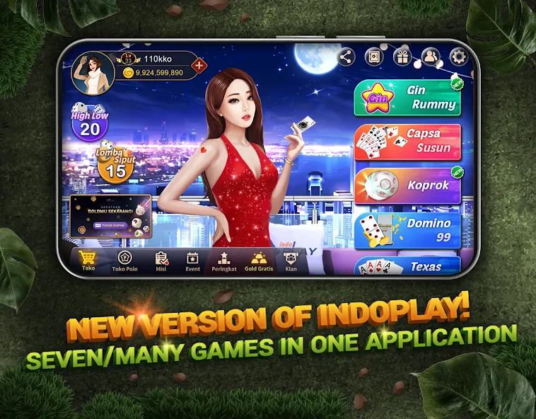 Indoplay-Capsa Domino QQ Poker (Индоплэй) [МОД Unlocked] APK Android Screenshot 1