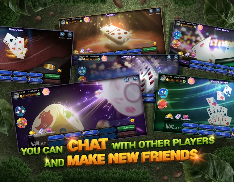 Indoplay-Capsa Domino QQ Poker (Индоплэй) [МОД Unlocked] APK Android Screenshot 5