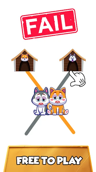 Dog rush: Draw to save games (Дог раш) [МОД Все открыто] APK Android Screenshot 1