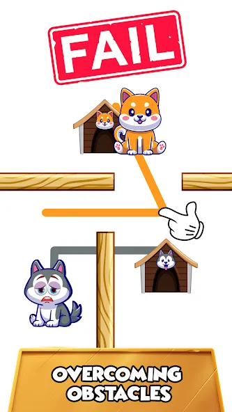 Dog rush: Draw to save games (Дог раш) [МОД Все открыто] APK Android Screenshot 3