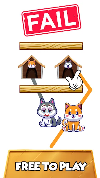 Dog rush: Draw to save games (Дог раш) [МОД Все открыто] APK Android Screenshot 4