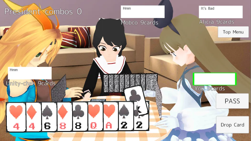 President Card Game (Президент карточная игра) [МОД Unlocked] APK Android Screenshot 1