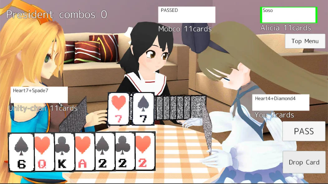 President Card Game (Президент карточная игра) [МОД Unlocked] APK Android Screenshot 3