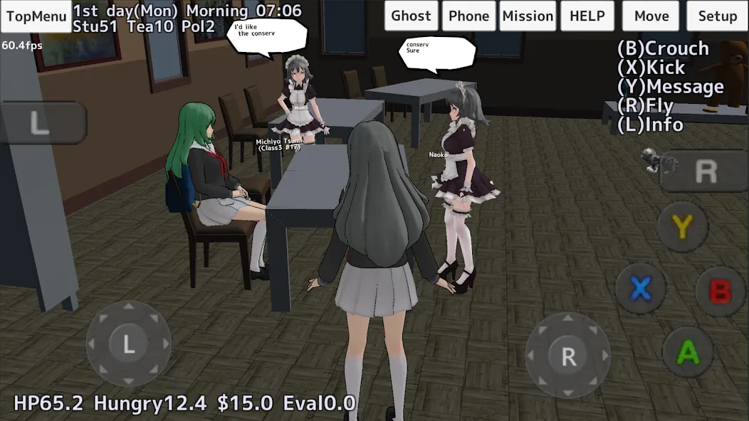 School Girls Simulator (Школьный девичник Симулятор) [МОД Premium] APK Android Screenshot 3