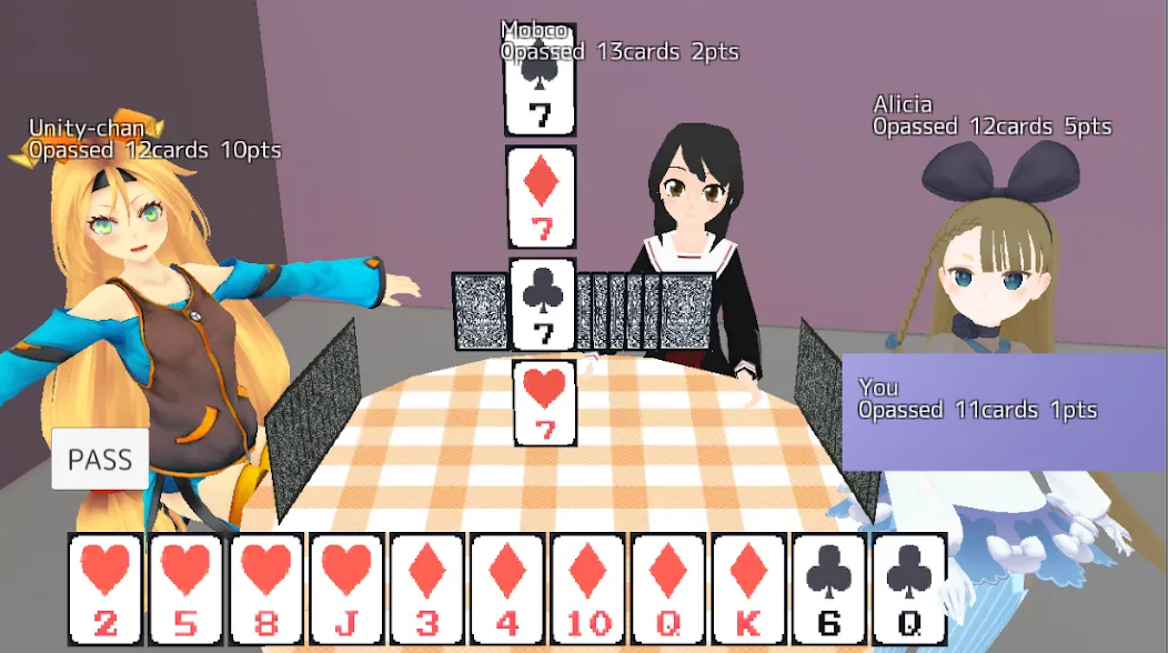 Sevens card game (Севенс карточная игра) [МОД Много денег] APK Android Screenshot 2