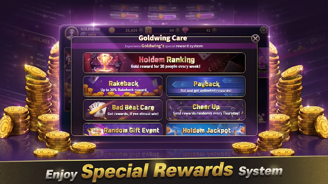 GoldWing Casino Global (Голдвинг Казино Глобал) [МОД Premium] APK Android Screenshot 1