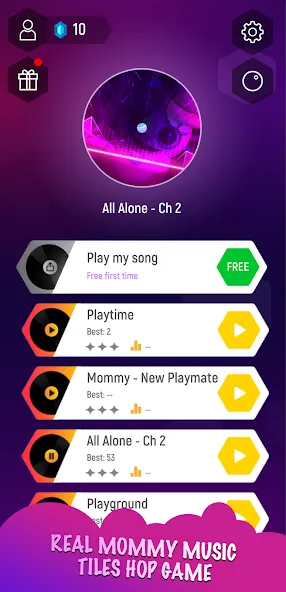 Mommy 3D Music Tiles Hop Game (Мамочка 3D Музыкальная Игра По Прогулкам Плитки) [МОД Меню] APK Android Screenshot 1