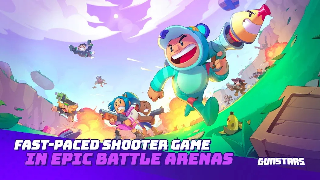 Gunstars - Battle Arena (Ганстарс) [МОД Mega Pack] APK Android Screenshot 1