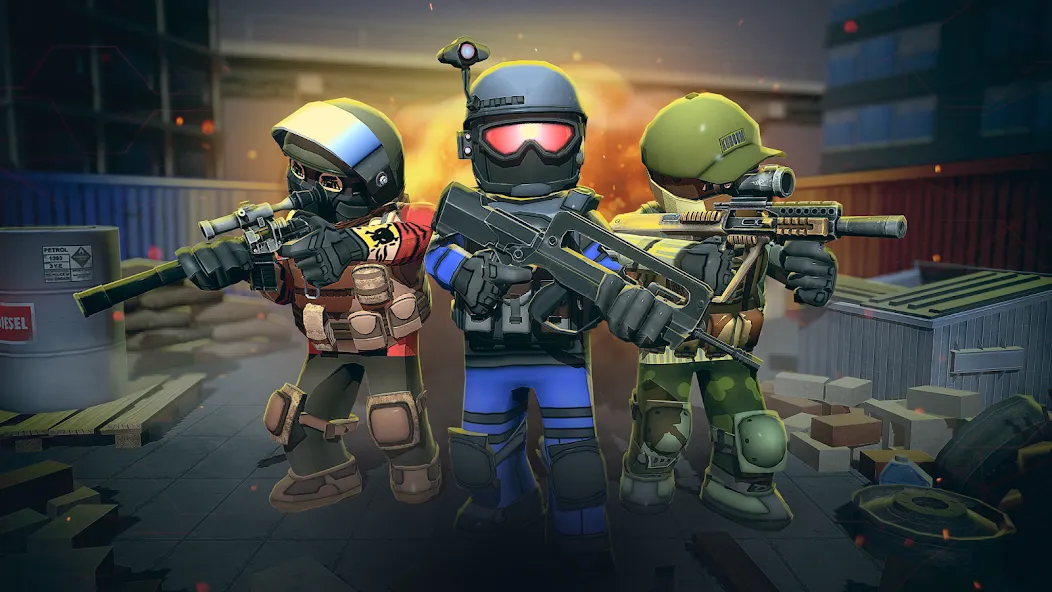 KUBOOM 3D: FPS Shooting Games [МОД Unlocked] APK Android Screenshot 2