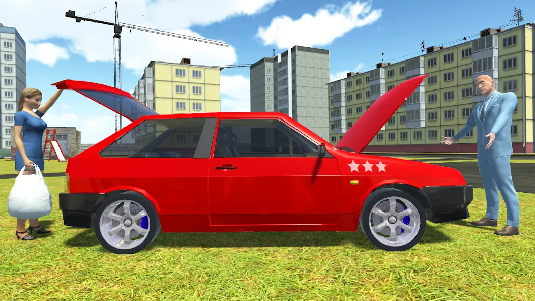 Russian Cars Simulator [МОД Mega Pack] APK Android Screenshot 3