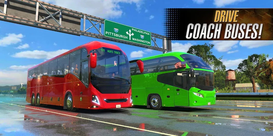 Bus Simulator 2023 (Бус Симулятор 2023) [МОД Бесконечные монеты] APK Android Screenshot 3