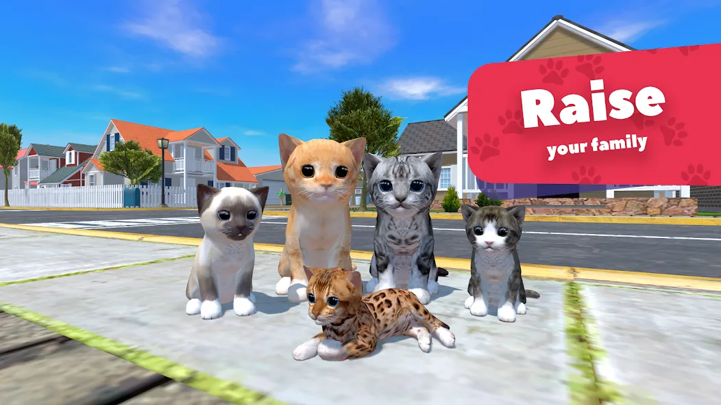 Cat Simulator - Animal Life [МОД Много денег] APK Android Screenshot 1