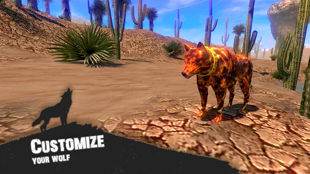 Wolf Simulator - Animal Games [МОД Mega Pack] APK Android Screenshot 2