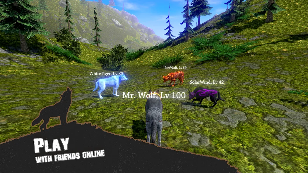 Wolf Simulator - Animal Games [МОД Mega Pack] APK Android Screenshot 3