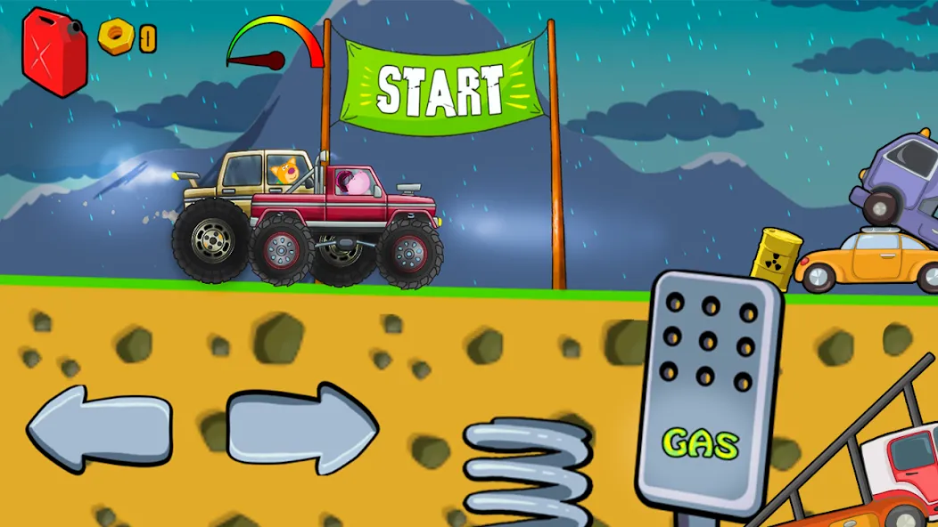 Kids Monster Truck Racing Game [МОД Все открыто] APK Android Screenshot 1