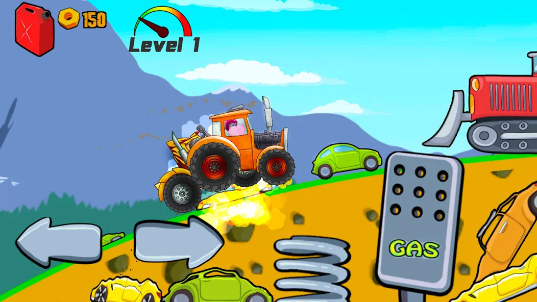 Kids Monster Truck Racing Game [МОД Все открыто] APK Android Screenshot 3