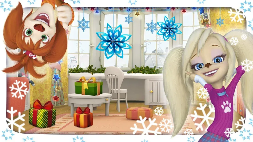 Барбоскины: Вырезаем снежинки [МОД Mega Pack] APK Android Screenshot 1