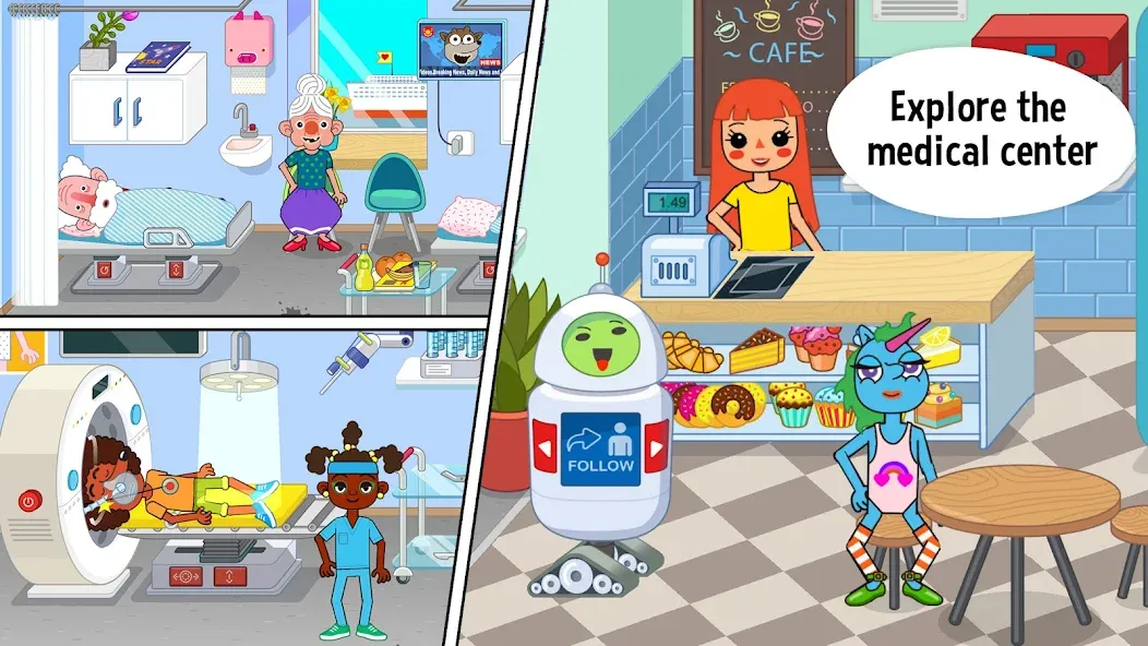 Pepi Hospital: Learn & Care (Пепи Хоспитал) [МОД Все открыто] APK Android Screenshot 2