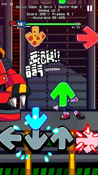 Dashin Spin Rhythm Battle (ФНФ Дэшин Спин Музик Мод) [МОД Premium] APK Android Screenshot 1