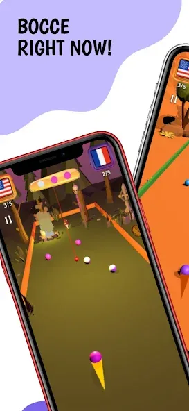 Bocce Ball 3D: Nations League (Бочче Болл 3Д) [МОД Все открыто] APK Android Screenshot 1