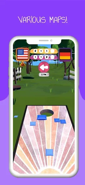 Cornhole 3D: Nations League (Корнхол 3Д) [МОД Unlocked] APK Android Screenshot 2