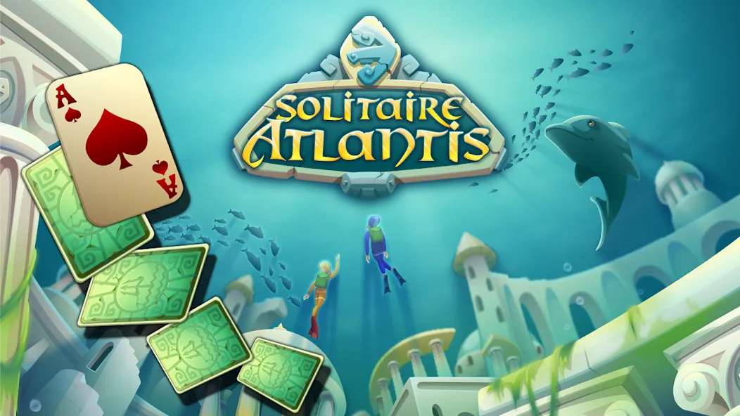 Solitaire Atlantis (олитэр Атлантис) [МОД Mega Pack] APK Android Screenshot 1