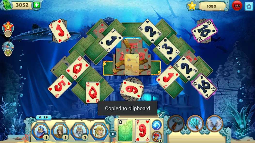 Solitaire Atlantis (олитэр Атлантис) [МОД Mega Pack] APK Android Screenshot 3