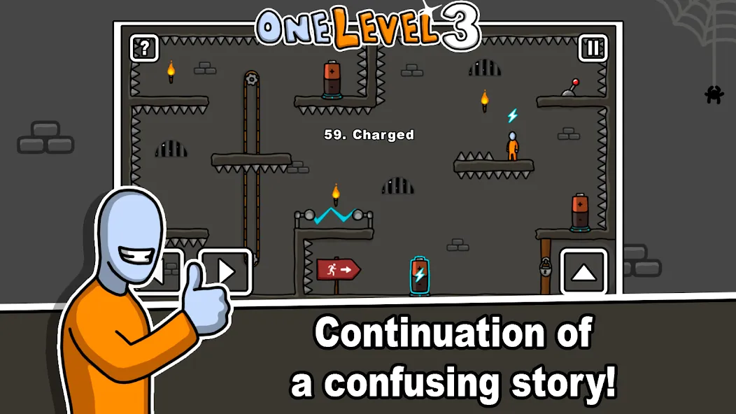 One Level 3 Stickman Jailbreak (Один Уровень 3) [МОД Premium] APK Android Screenshot 1