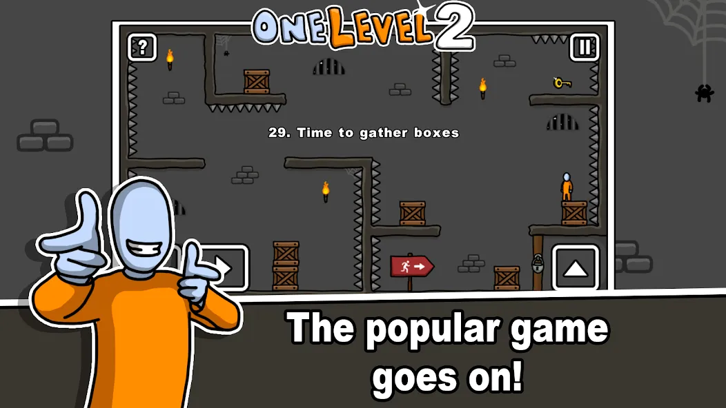 One Level 2 Stickman Jailbreak (Уан Левел 2) [МОД Mega Pack] APK Android Screenshot 1