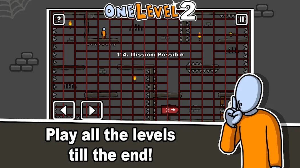 One Level 2 Stickman Jailbreak (Уан Левел 2) [МОД Mega Pack] APK Android Screenshot 4