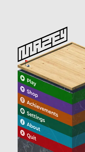 Mazey - Wooden Tilt Maze Game (Мазей) [МОД Все открыто] APK Android Screenshot 1