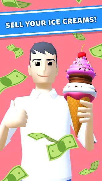 Ice Cream Inc. ASMR, DIY Games [МОД Unlocked] APK Android Screenshot 2