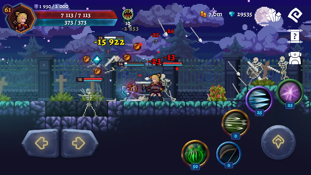 Darkrise - Pixel Action RPG (Даркрайс) [МОД Бесконечные монеты] APK Android Screenshot 3