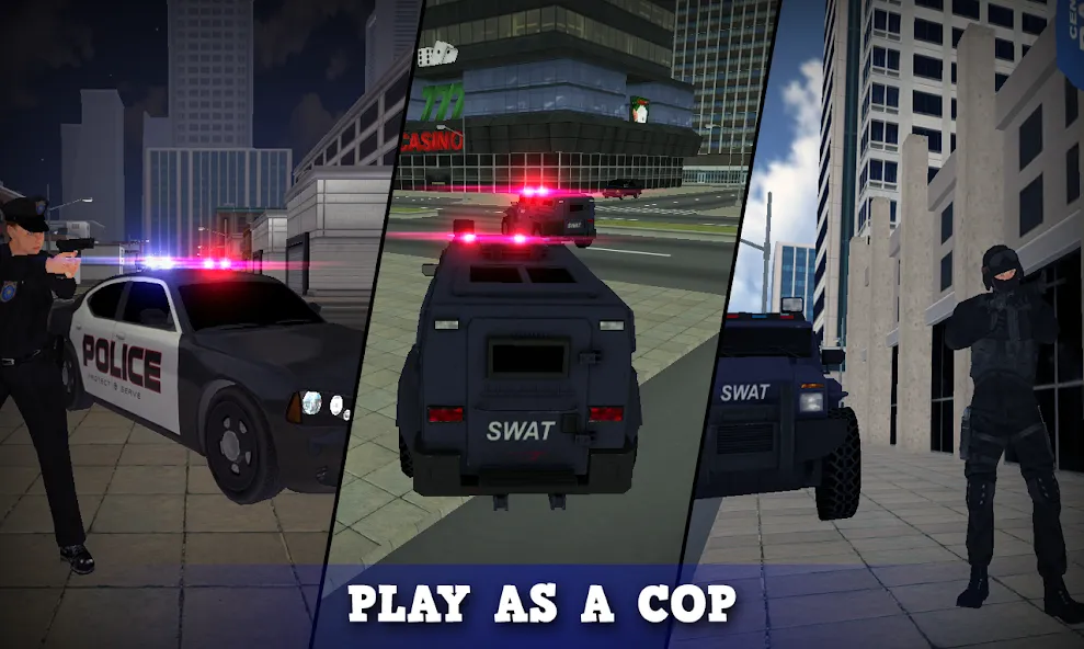 Justice Rivals 3 Cops&Robbers [МОД Меню] APK Android Screenshot 1