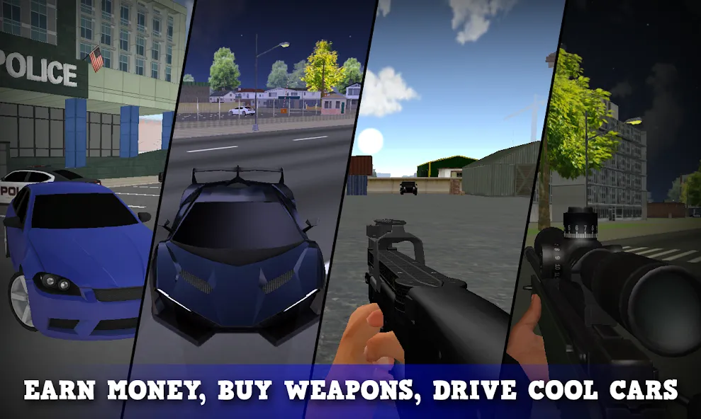 Justice Rivals 3 Cops&Robbers [МОД Меню] APK Android Screenshot 3