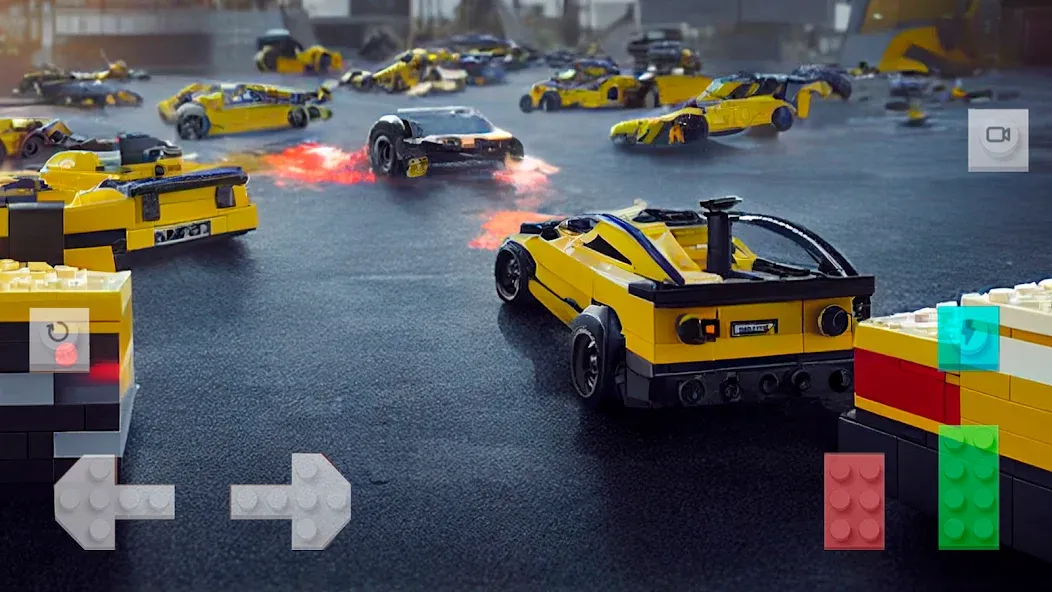 Block Car Wars Brick Car Crash (Блок Автомобильные Войны Кирпич Автомобильная Авария) [МОД Все открыто] APK Android Screenshot 2