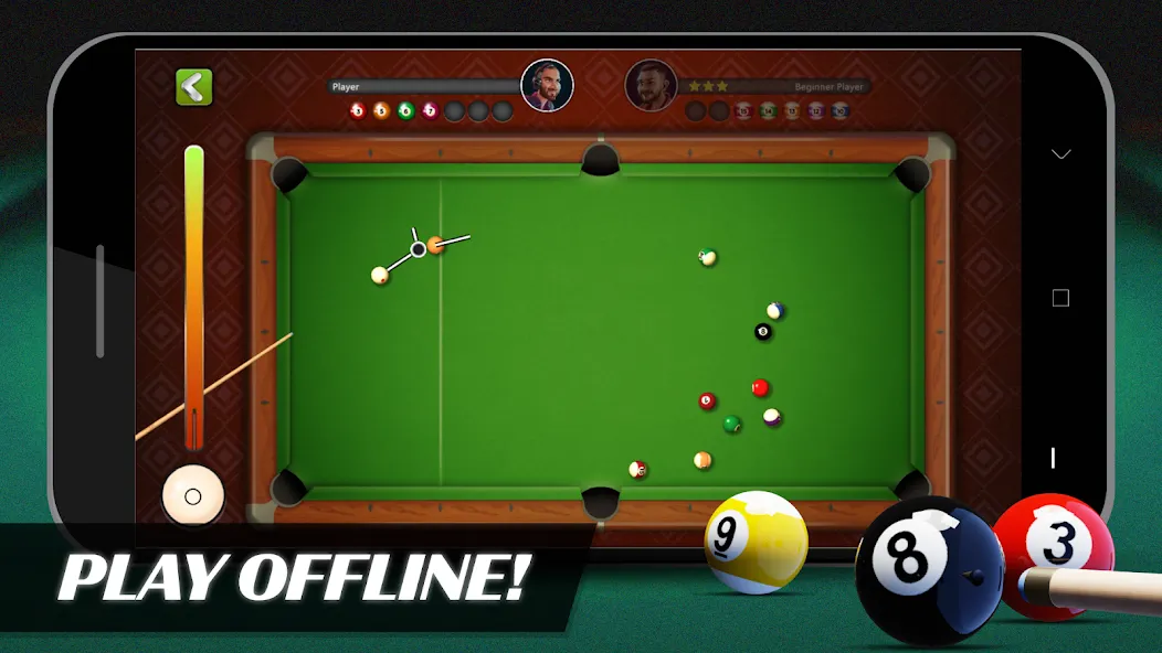 8 Ball Billiards Offline Pool (Балл Бильярд Оффлайн Пул) [МОД Меню] APK Android Screenshot 1